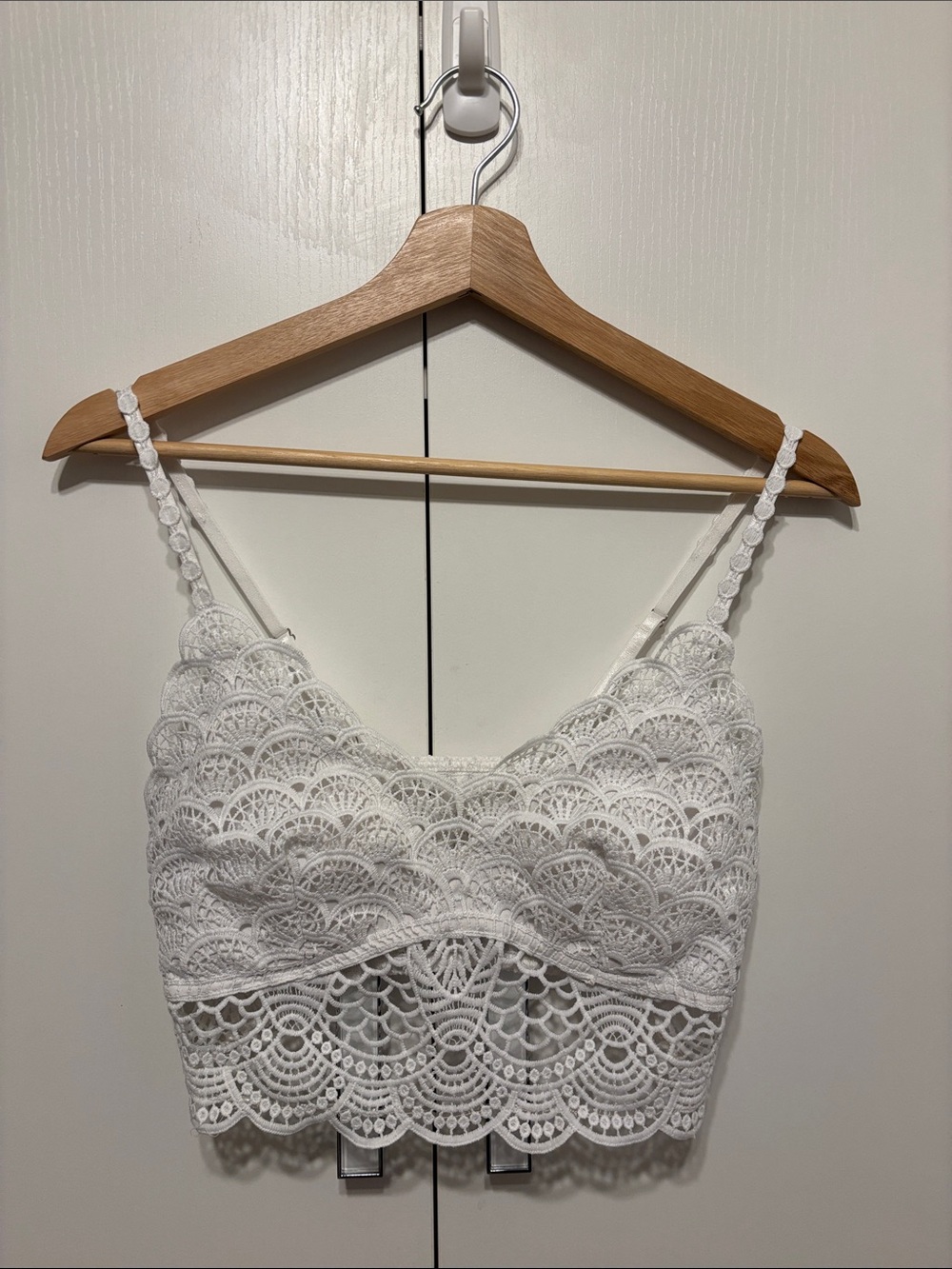 Lace Bralette Crop Top - S